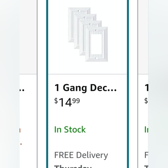 Pack of 4 headboard switch plates. - Picture 3 of 4